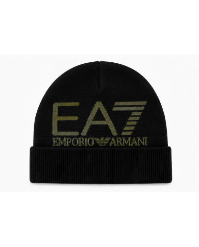BERRETTO NERO/VERDE EA7 7X000006