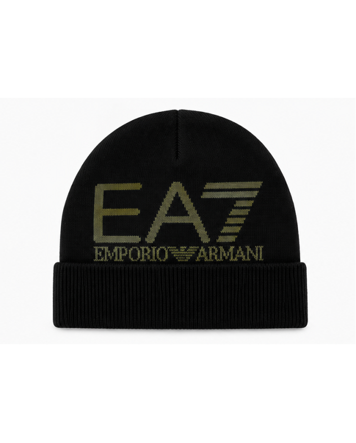 BERRETTO NERO/VERDE EA7 7X000006