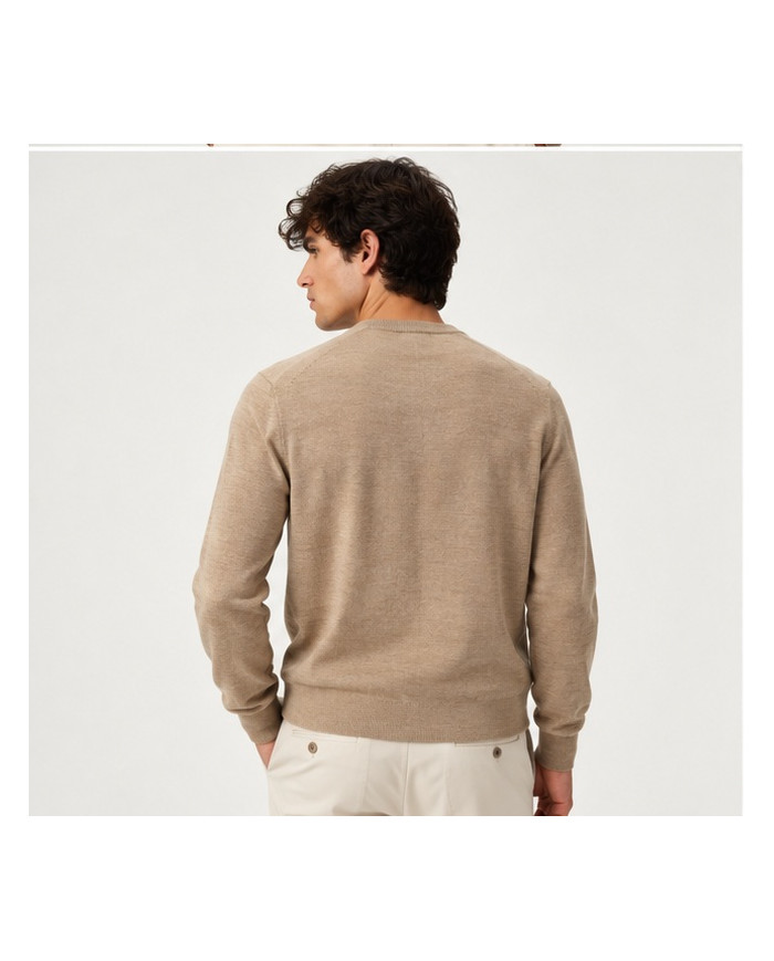 Maglione LV04LB305G Beige scuro Regular Fit