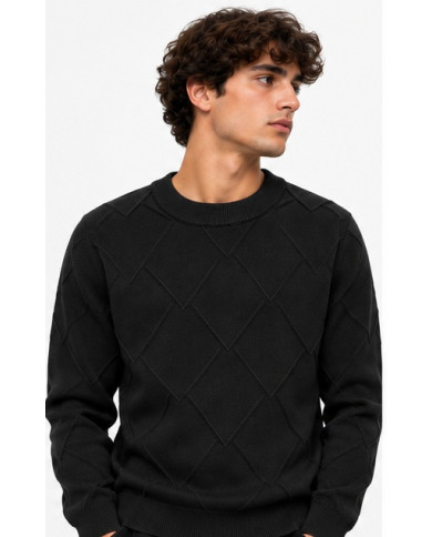 MAGLIONE DATCH NERO DM10064