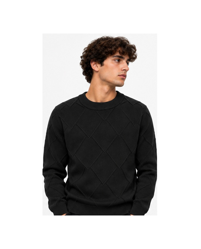 MAGLIONE DATCH NERO DM10064