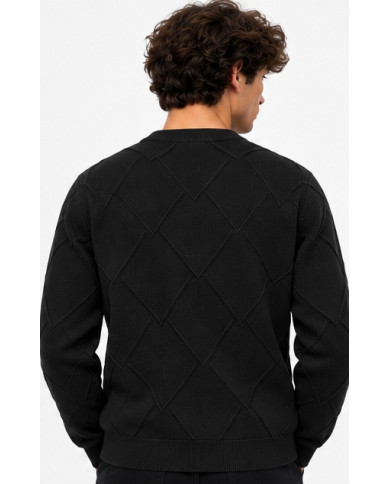 MAGLIONE DATCH NERO DM10064