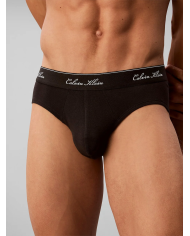 Calvin Klein – Set 3 Slip Uomo in Cotone Elasticizzato Nero